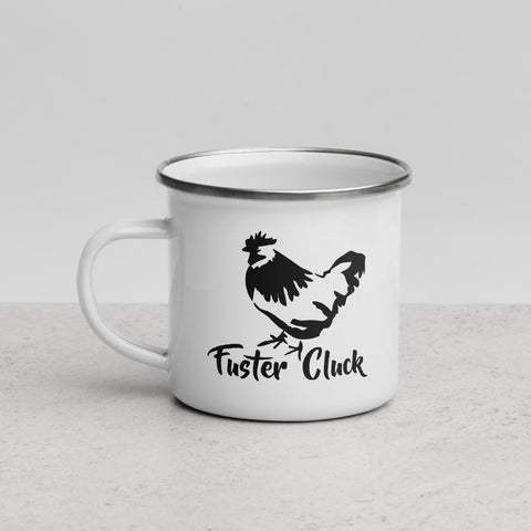 Enamel Fuster Cluck mug